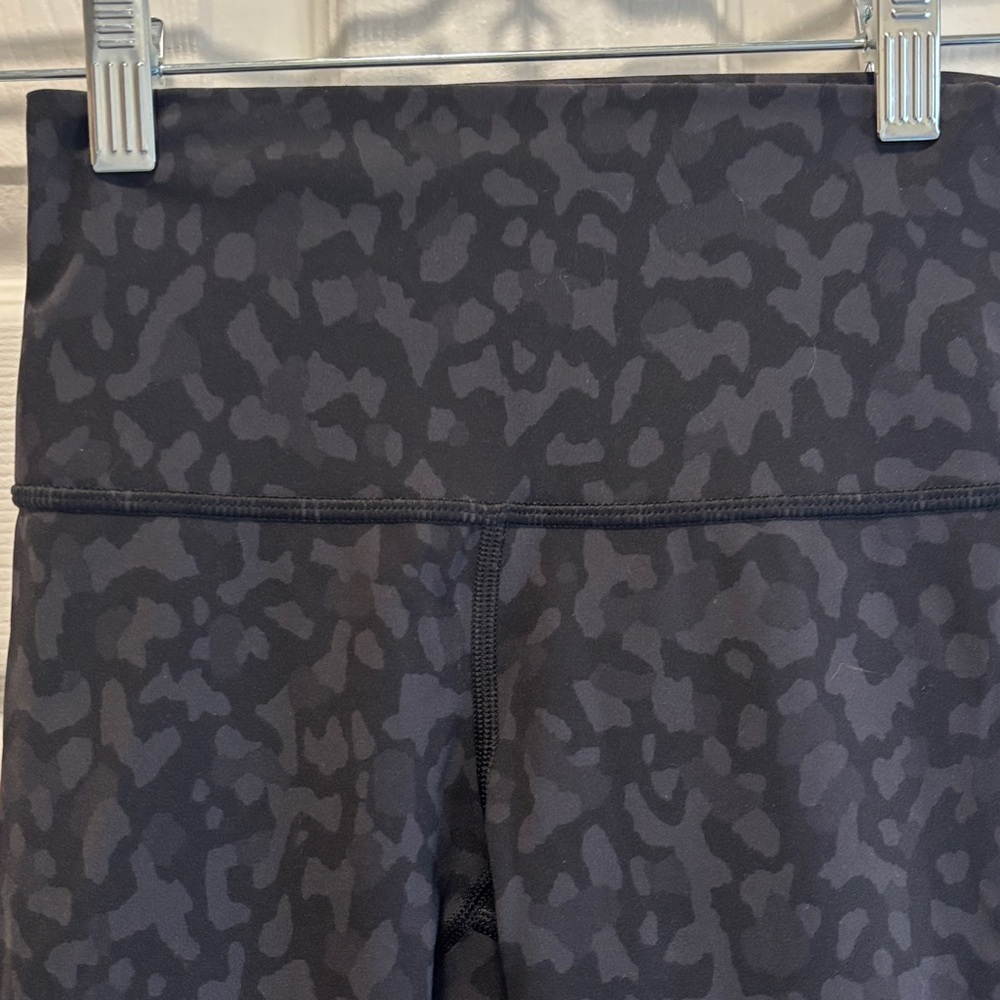 Lululemon Wonder Under Black Camo Print Leggings